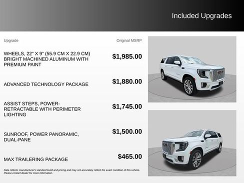 Used 2022 GMC Yukon XL Denali w/ Advanced Technology Package AWD/4WD image 4