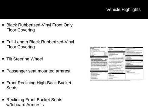 Used 2025 Chevrolet Express 2500 w/ Driver Convenience Package RWD image 7