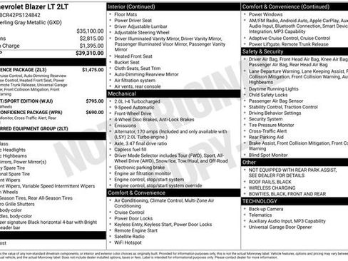 Used 2023 Chevrolet Blazer LT w/ Convenience Package FWD image 3