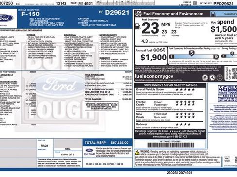 Used 2023 Ford F150 Lariat w/ Trailer Tow Package AWD/4WD image 25