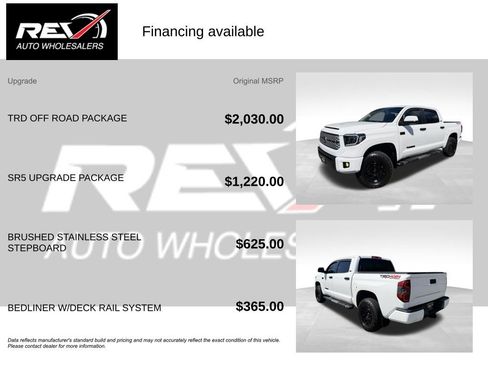 Used 2016 Toyota Tundra SR5 w/ TRD Off Road Package AWD/4WD image 6