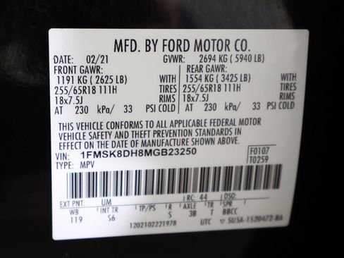 Used 2021 Ford Explorer XLT w/ Equipment Group 202A image 55