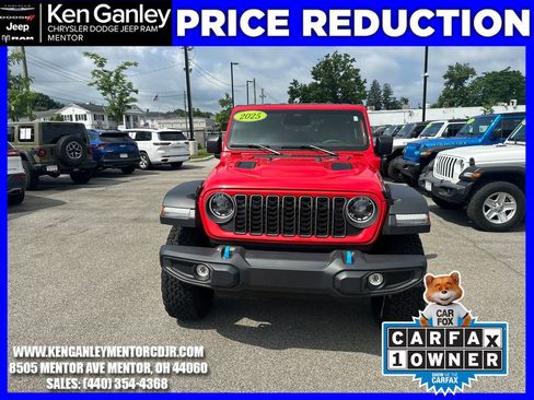 Certified 2025 Jeep Wrangler Unlimited Rubicon 4xe w/ Safety Group AWD/4WD image 2