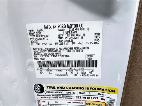 Used 2014 Ford F150 Lariat w/ Equipment Group 502A Luxury image 31