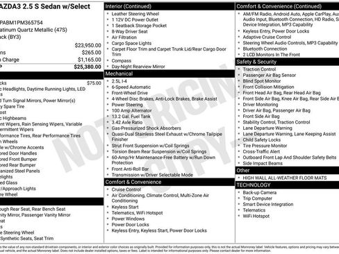 Certified 2023 MAZDA MAZDA3 s FWD image 10