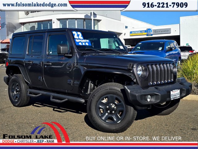 Certified 2022 Jeep Wrangler Unlimited Sport AWD/4WD image 1