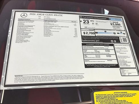 New 2026 Mercedes-Benz GLB 35 AMG 4MATIC image 18