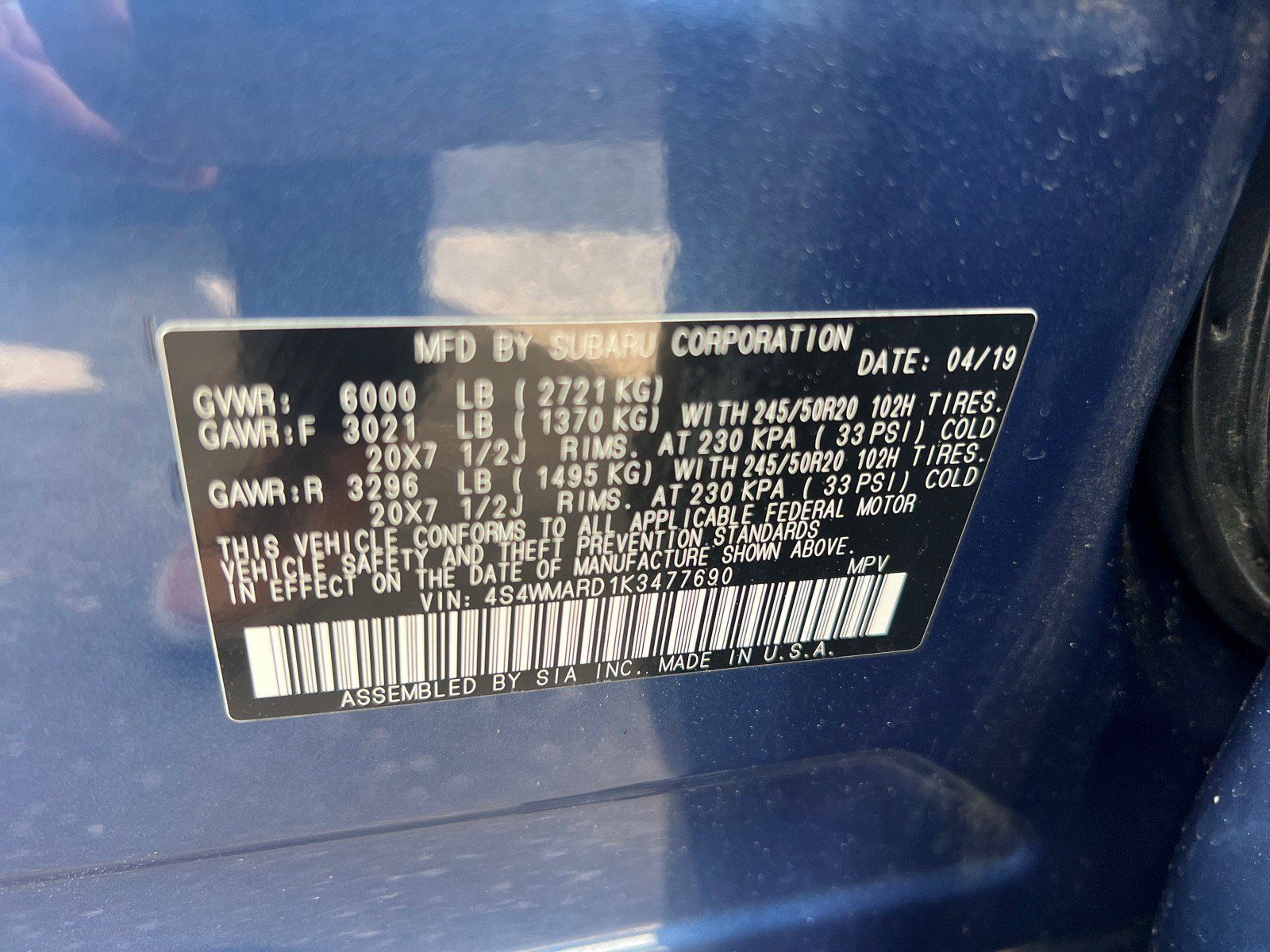 Used 2019 Subaru Ascent Touring w/ Popular Package #2A AWD/4WD image 16