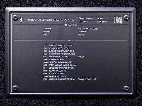 Certified 2017 Ferrari 488 Spider RWD image 98