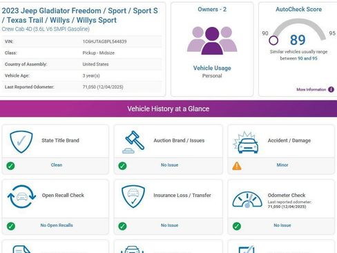 Used 2023 Jeep Gladiator Sport image 3