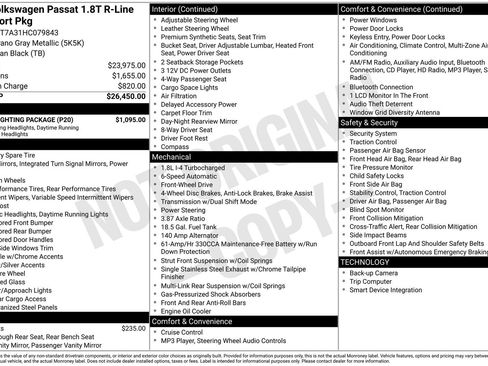Used 2017 Volkswagen Passat 1.8T R-Line w/ R-Line Lighting Package FWD image 4