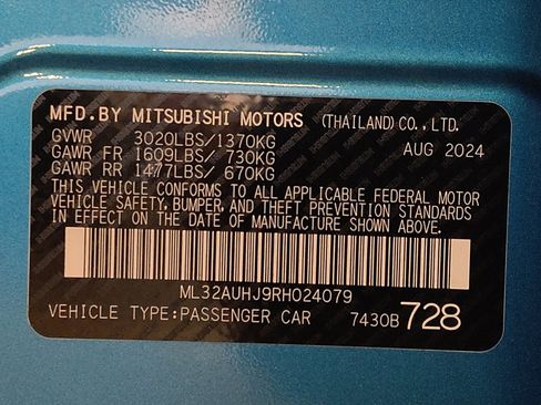Used 2024 Mitsubishi Mirage LE FWD image 33