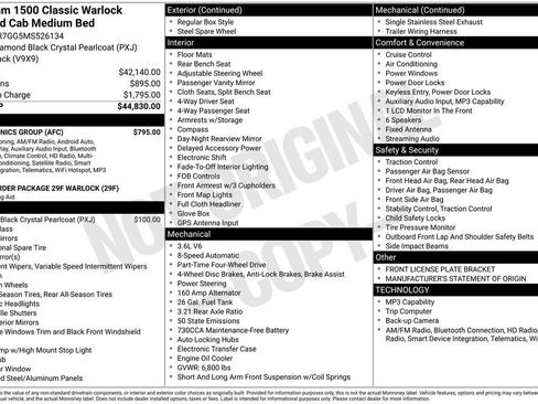 Used 2021 RAM 1500 Warlock w/ Electronics Group AWD/4WD image 4
