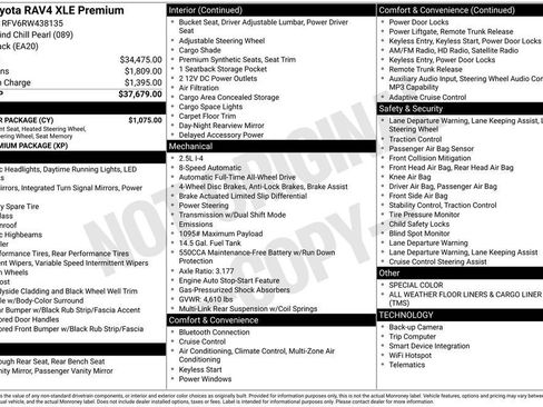 Used 2024 Toyota RAV4 XLE Premium w/ Weather Package AWD/4WD image 41