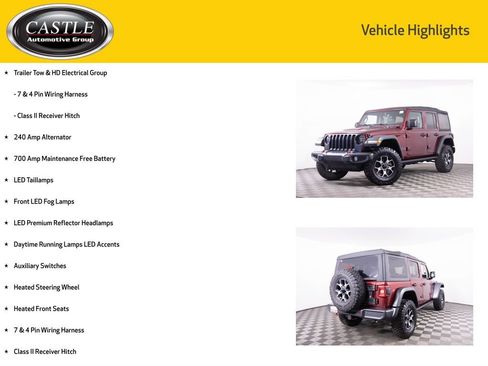 Used 2022 Jeep Wrangler Unlimited Rubicon w/ LED Lighting Group image 8
