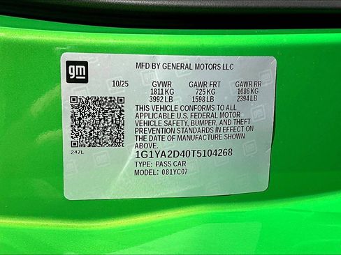 New 2026 Chevrolet Corvette Stingray Coupe w/ 1LT image 12