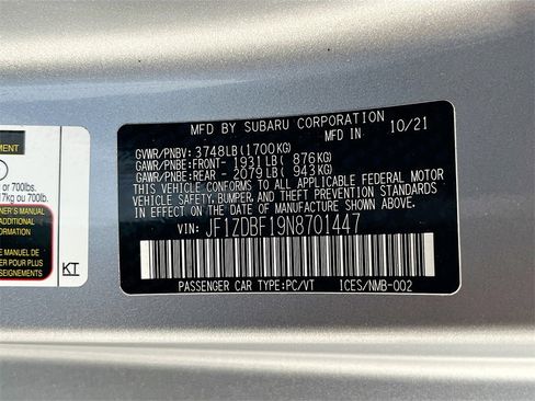 Used 2022 Subaru BRZ Limited w/ Popular Package #1 image 31