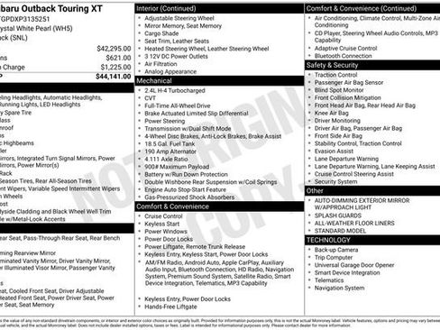 Certified 2023 Subaru Outback Touring XT image 13