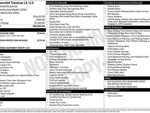 Used 2023 Chevrolet Traverse LS w/ Safety Package FWD image 23