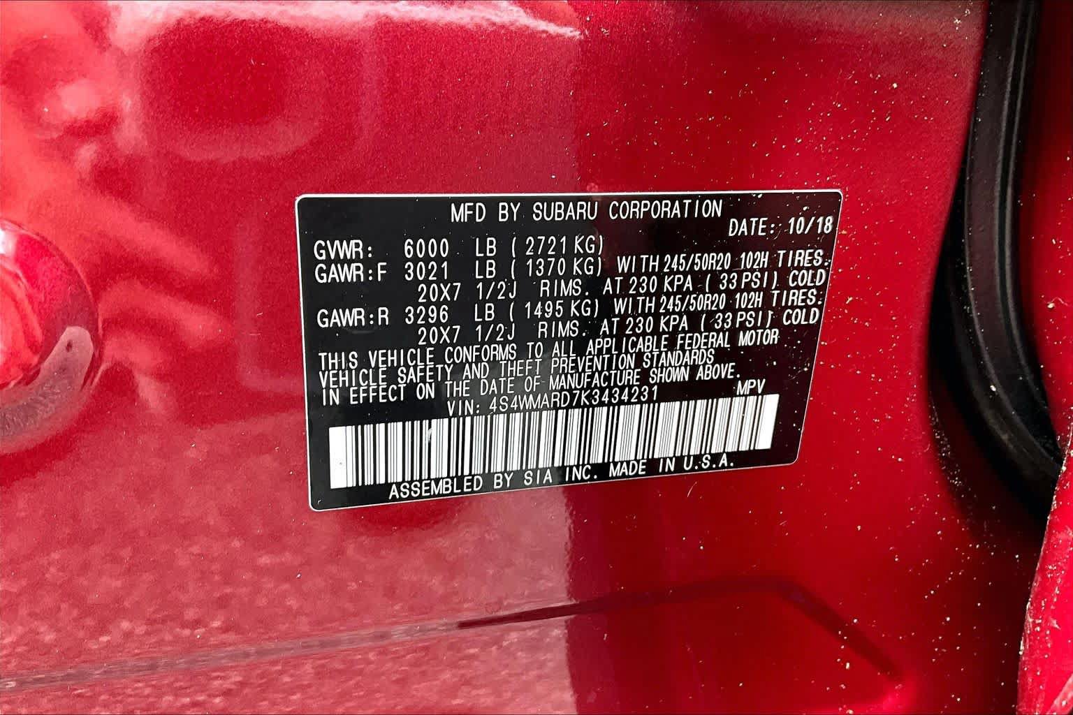 Used 2019 Subaru Ascent Touring w/ Popular Package #2A AWD/4WD image 34