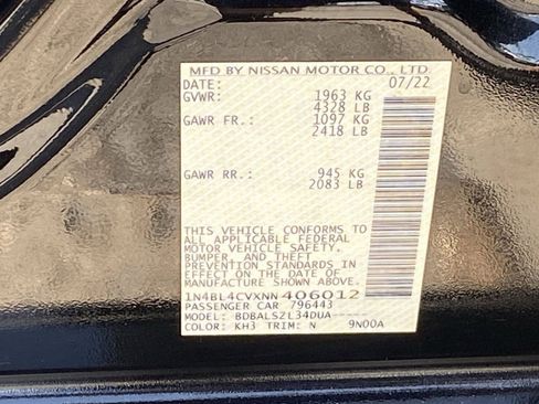 Certified 2022 Nissan Altima 2.5 SR FWD image 34