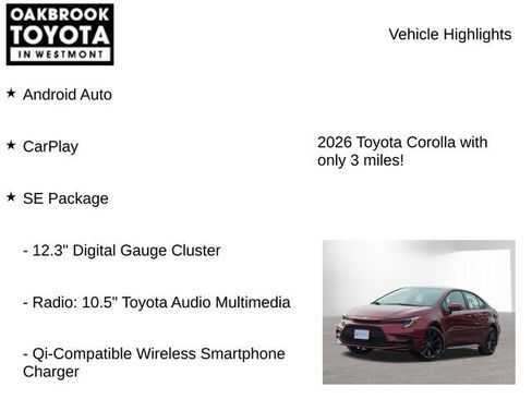 New 2026 Toyota Corolla SE image 7