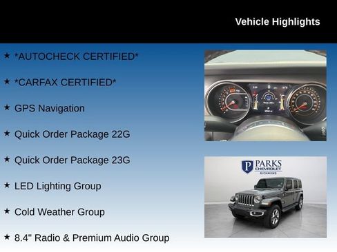 Used 2021 Jeep Wrangler Unlimited Sahara w/ Uconnect 4C Nav & Sound Group AWD/4WD image 4
