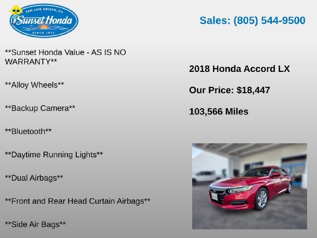 Used 2018 Honda Accord LX image 5