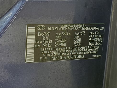 Used 2022 Hyundai Santa Fe SEL w/ Convenience + Premium Package image 31