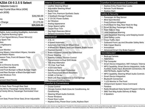 Used 2022 MAZDA CX-5 AWD 2.5 S w/ Select Package image 2