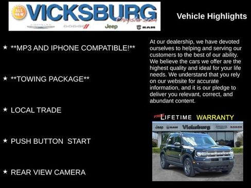 Used 2022 Ford Bronco Sport Big Bend w/ Convenience Package AWD/4WD image 13