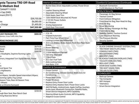 Used 2023 Toyota Tacoma TRD Off-Road w/ Technology Package image 8
