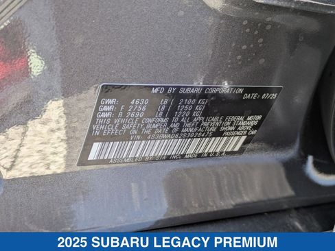 Certified 2025 Subaru Legacy Premium image 37