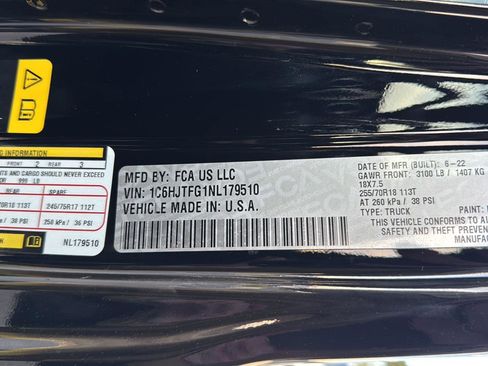 Used 2022 Jeep Gladiator Overland w/ Popular Equipment Package image 35