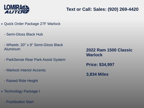 Used 2022 RAM 1500 Warlock AWD/4WD image 8