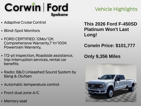 Certified 2026 Ford F450 Platinum AWD/4WD image 7