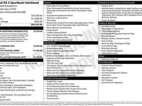 Used 2019 Audi RS 5 Sportback w/ RS Driver Assistance Package image 12