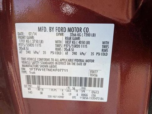 Used 2014 Ford F150 FX4 w/ Equipment Group 402A Luxury image 18