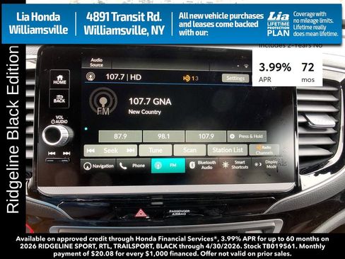 New 2026 Honda Ridgeline Black Edition image 19