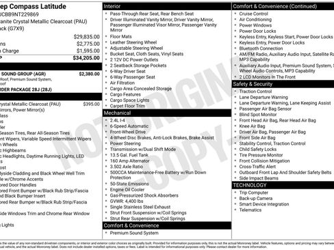 Used 2022 Jeep Compass Latitude w/ Sun and Sound Group image 48