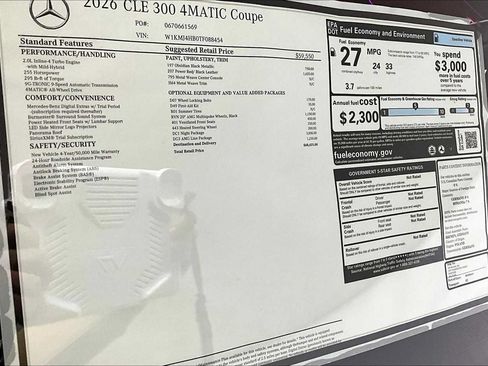 Certified 2026 Mercedes-Benz CLE 300 4MATIC Coupe image 17