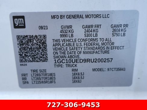 Used 2024 Chevrolet Silverado EV W/T image 27