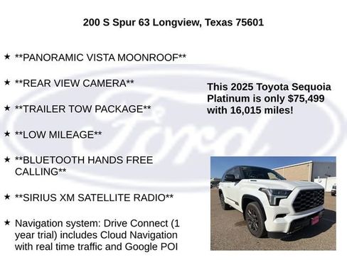 Used 2025 Toyota Sequoia Platinum AWD/4WD image 10