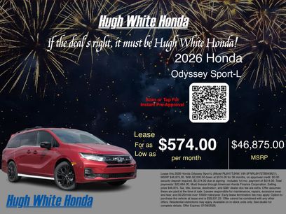 New 2026 Honda Odyssey Sport-L