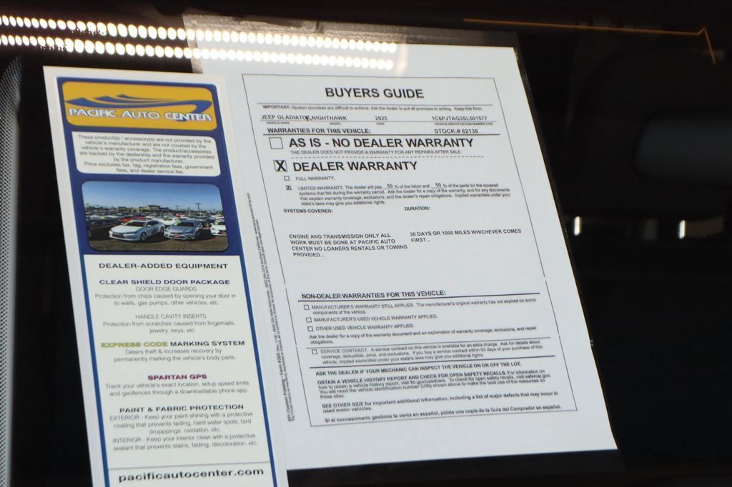 Used 2025 Jeep Gladiator Sport AWD/4WD image 54