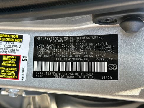 Used 2022 Toyota Camry LE image 34