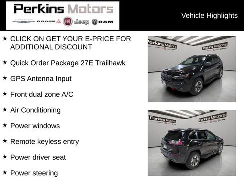 Used 2019 Jeep Cherokee Trailhawk AWD/4WD image 7