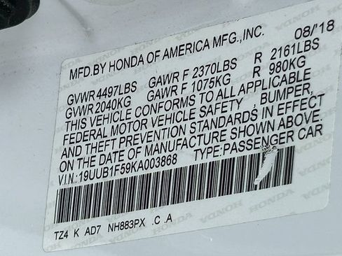 Used 2019 Acura TLX w/ Technology Package FWD image 37