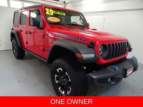 Certified 2025 Jeep Wrangler Unlimited Rubicon 4xe w/ Safety Group AWD/4WD image 1