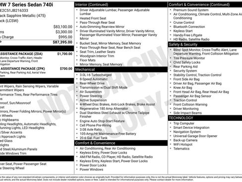 Used 2018 BMW 740i 740i image 3